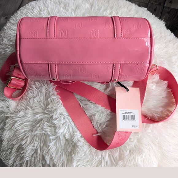Juicy Couture, Mini Barrel Bag w Crossbody Strap, Pink Lemonade, NWT - Picture 6 of 8
